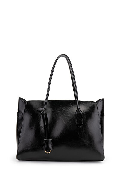 minebag Γυναικεία τσάντα ώμου Shopper Leather Pamela με λεπτομέρεια κρεμαστού...