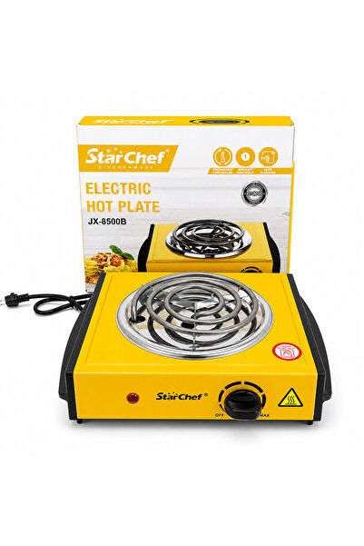 Star Single Burner Electric Hot Plate, 1000W Portable Cooker with Adjustable ...