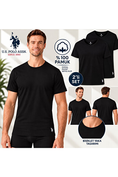 U.S. Polo Assn. Men'S, 100% Cotton, 2-Pack Undershirts/T-Shirts (Boxed)