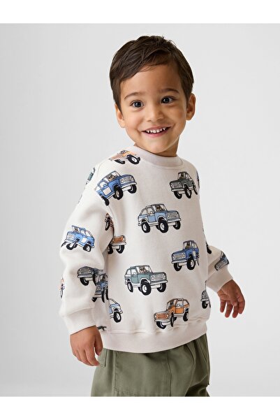 GAP Erkek Bebek Beyaz VintageSoft Sweatshirt