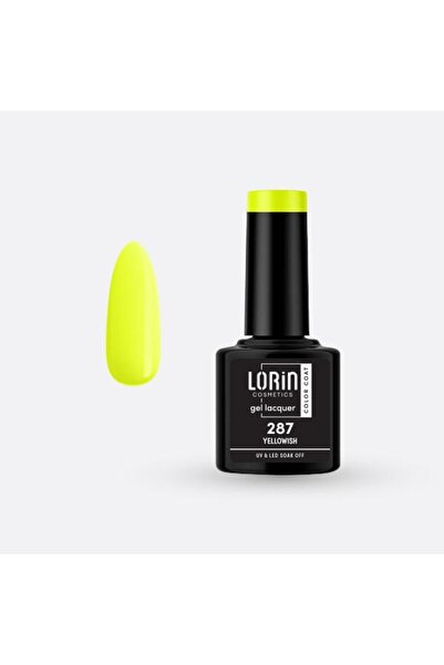 Lorin Cosmetics Lorin Ημιμόνιμο Βερνίκι Νυχιών Τζελ 8ml. # 287 (Κιτρινωπό)