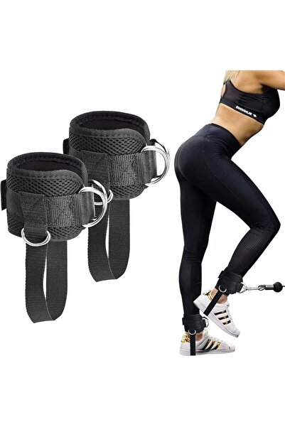 Bukela 1 Pair Ankle Straps, D-Ring Ankle Cuffs for Cable Machines, Comfortabl...