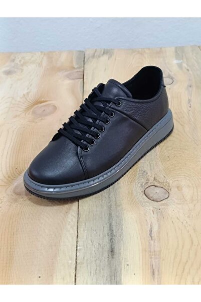 LİCCAS Men's Sporty Winter Shoes Genuine Leather Rubber Sole Orthopedic and L...