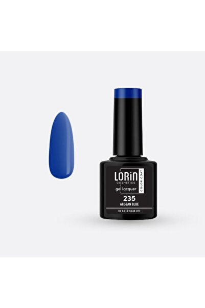 Lorin Cosmetics Lorin Ημιμόνιμο Βερνίκι Νυχιών Τζελ 8ml. # 235 (Αιγαίο Μπλε)
