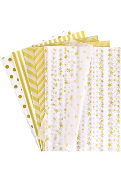 NALACAL 100 Sheets Gold White Metallic Tissue Paper, Tissue Paper for Packagi...