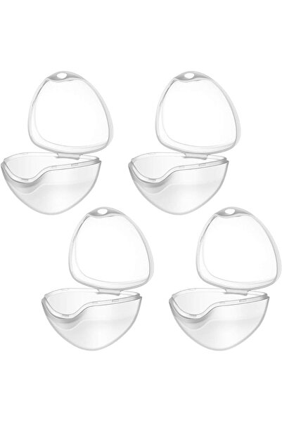 GENERAL 4PCS Pacifier Storage Box Clear Pacifier Holder Nipple Shield Case fo...