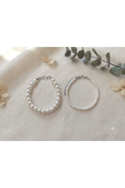REN AKSESUAR Kpop Blackpink Jennie Pearl Bracelet Set 2 Pieces