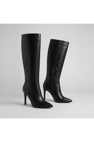 KİNDEP (Park Moda) Women's Boots with Zipper Black