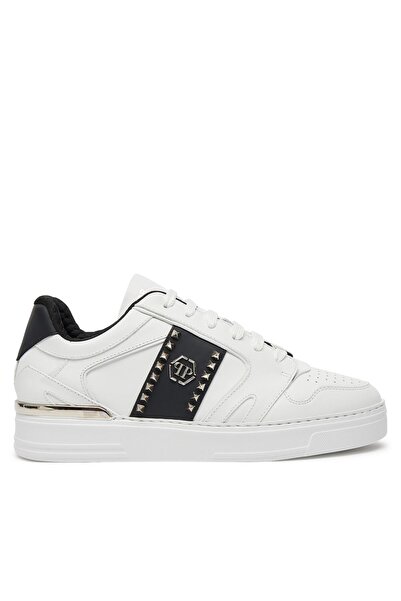 PHILIPP PLEIN Adidași bărbați Alb / Negru AADS USC0658 PLE010N
