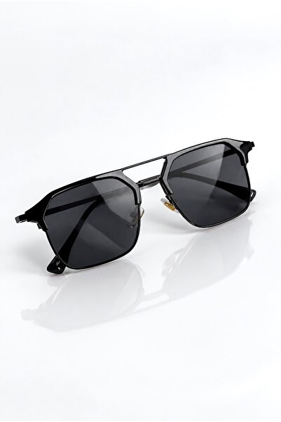 Roger Bacon Black Men's Sunglasses Metal Case Uv400