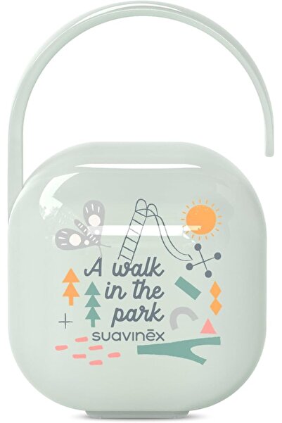Suavinex Pacifier Holder, A Walk Collection, Green, L3