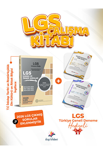 Dizgi Kitap 2027 8. Sınıf MEB LGS İnkılap Tarihi Atatürkçülük, Din Kültürü ve...