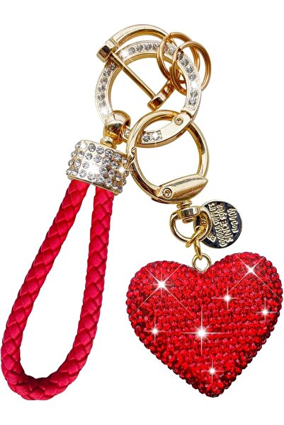 GENERAL TX-INNO AUTO Crystal Car Keychain for Women with Sparkly Rhinestone H...