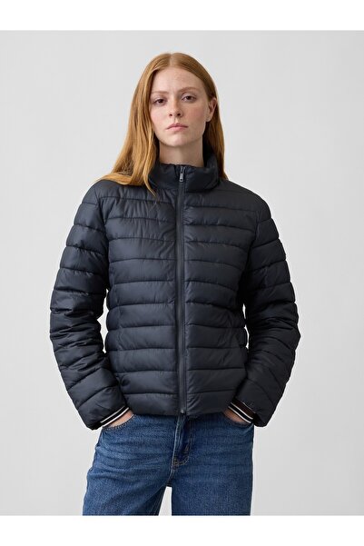 GAP Kadın Siyah Relaxed Puffer Şişme Mont