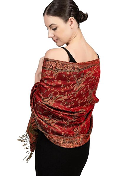 Oshima Tsubaki Womens Shawl, Cashmere Silk Scarf, Soft Ponchos, Soft Silky Re...