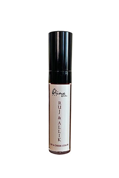 Olivya Dükkan Natural Lipstick & Blush Claret Red No.2 with Brush