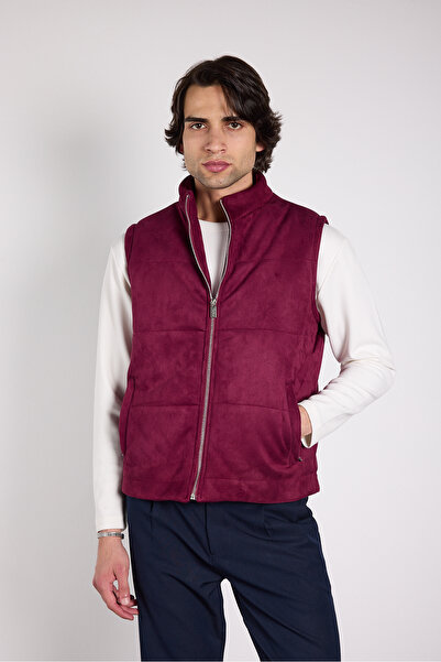 Mesfeno Regular Fit Suede Vest