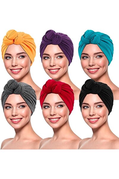 GENERAL Women Turban,Beanie Hats,Indian Hats Head Wraps,African Turban Knot P...