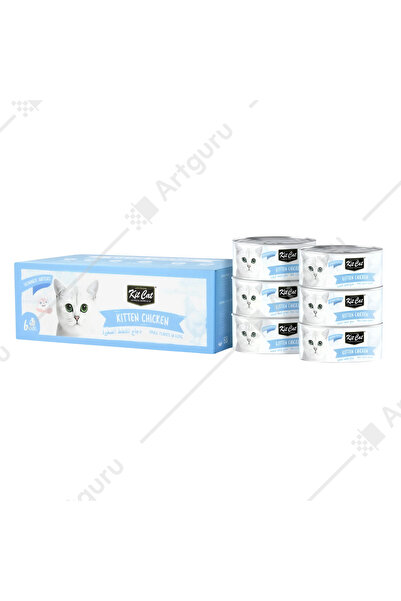 Kit Cat كت كات كيتن دجاج للقطط الصغيرة 6 × 50 جم | Kitten Chicken