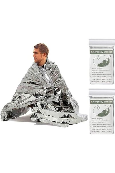 Generic Emergency Mylar Thermal Blankets, First Aid Emergency Blanket Suitabl...