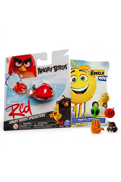 Genel Markalar Angry Birds Red Figür Seti ve Emoji Filmi Sürpriz Kalem Süsü İ...