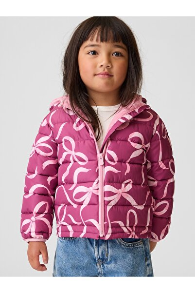 GAP Kız Bebek Pembe Şişme Puffer Mont