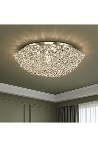 OEM Crystal Chandelier QEQERTARSUAQ Elegance, 7x E14, Diameter 50cm, Metal an...