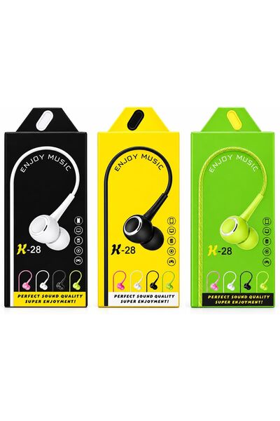 Generic Wired Earphones with Microphone,Deep Bass Headphones for Smartphones,...