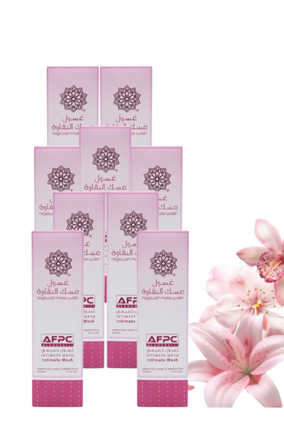 ALKHURAIJI 9 Pieces Afpc Nagawan Musk Wash Intimate Wash 250 ML
