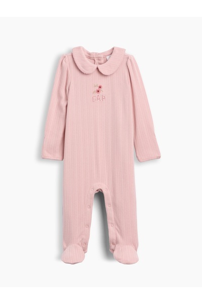 GAP Bebek Pembe Softspun Pointelle Tulum