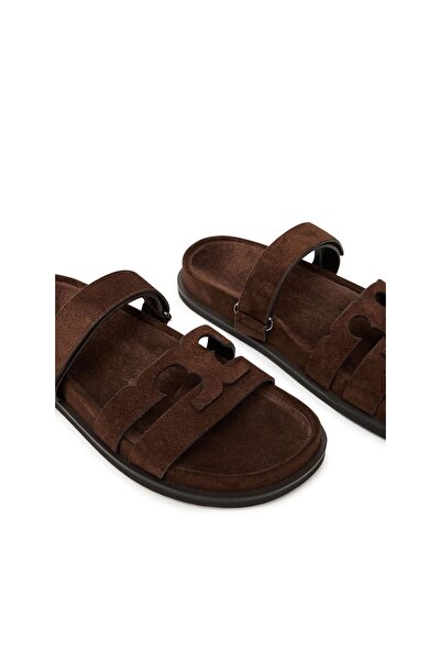 Tory Burch Șlapi de damă Dark Cocoa 200 Ines Sport Slide 163