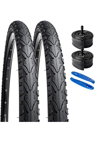 GENERAL YUNSCM 2-PCS 26" Bike Tires 26 x 1.75/47-559 and 26" Heavy Duty Bike ...