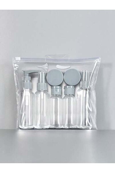 rexa Travel Size Toiletry Bottles Set, 6 Pieces, Clear Plastic Containers wit...