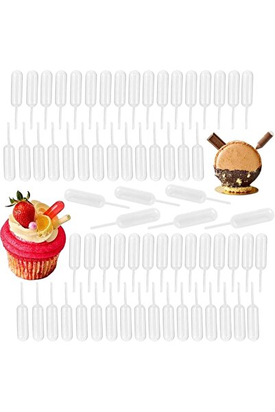 GENERAL 100 Pcs Pipette Dropper 4ml Plastic Mini Transfer Dropping Liquid Des...
