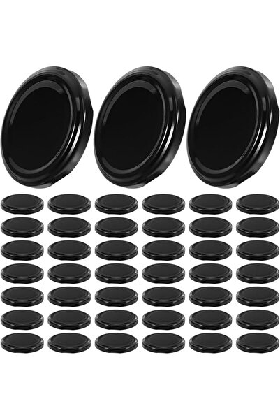 PRETYZOOM 50pcs Tinplate Jar Caps for Glass Containers Sealing Canning Lids w...