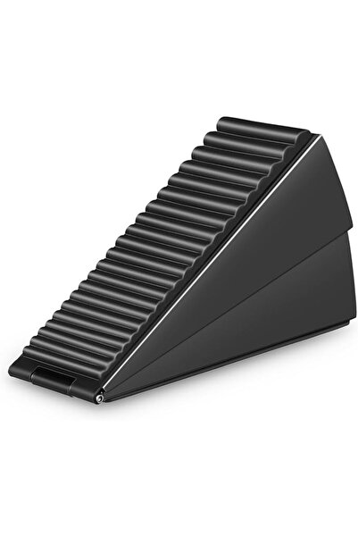 Baluue Spring-loaded Door Wedge Heavy Duty Door Stopper with Wall Protection ...