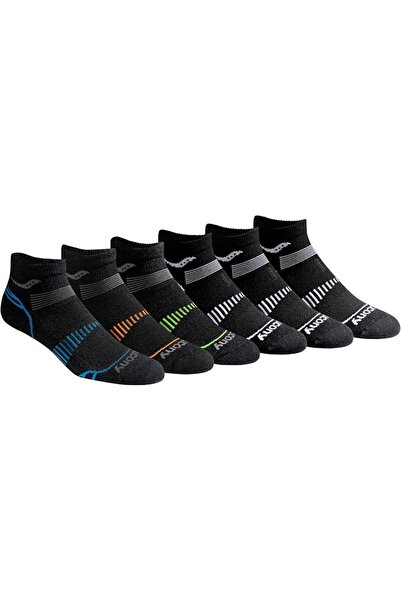 SAUCONY Men's Multi-Pack Mesh Ventilating Comfort Fit Performance Quarter Socks