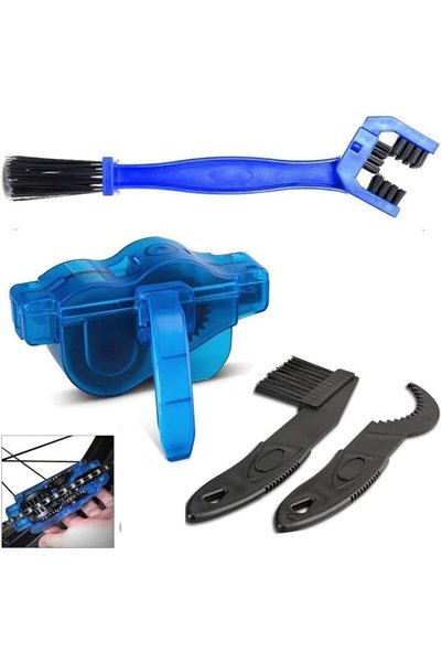GENERAL طقم تنظيف سلسلة الدراجة، أداة غسيل محمولة، جهاز تنظيف سلسلة وتروس الد...