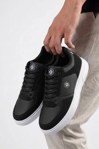 AlbiShoes Erkek Mevsimlik Cilt Rahat Taban Spor Ayakkabı Günlük Okul Anatomik Taban Erkek Sneaker