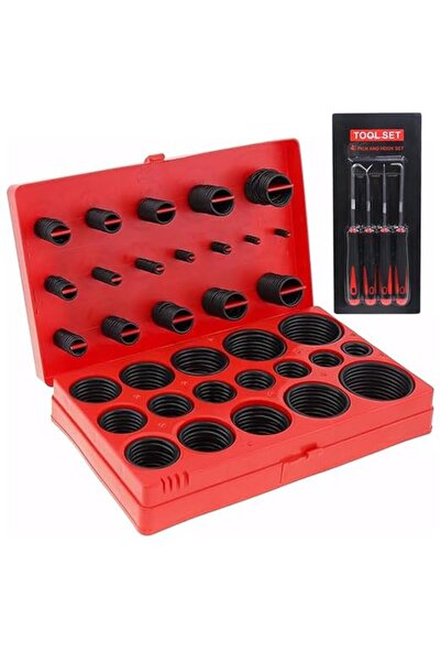 Generic مجموعة حلقات O-Ring مكونة من 419 قطعة ومجموعة مفكات لسدادات الزيت مكو...