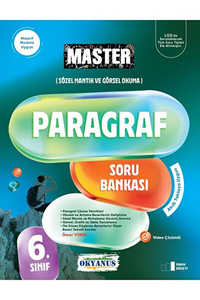 Okyanus Yayıncılık 6. Sınıf Master Paragraf Soru Bankası Marif Model Yeni Baskı