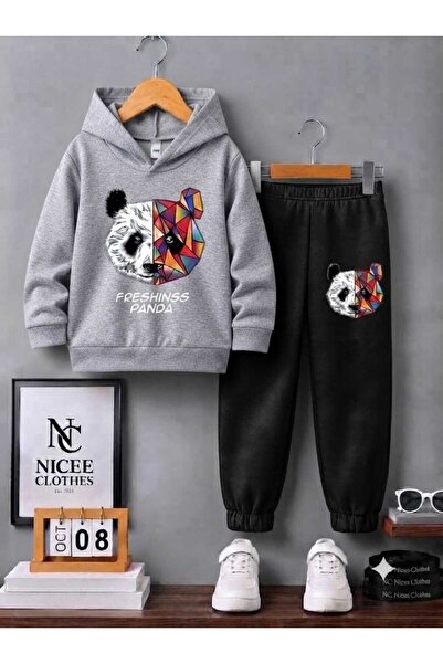 NC Nicee Clothes DEČJI UNISEKS TRENERK SET (PANDA IZRAZ ZA NOĆNO NOŠENJE)