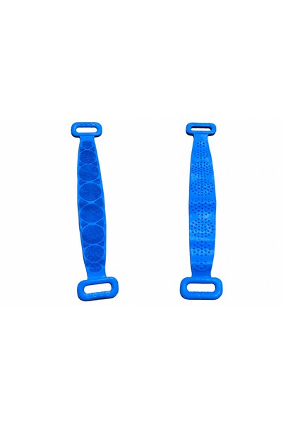 LOACANDLECO Double-Sided Silicone Back Scrubber – Bath Shower Loofah with Handle for Massage and Body Cleansing