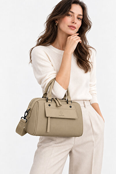 louisiana polo Jkln Women's Shoulder Bag Large Volume Daily Casual Beige Bag ...