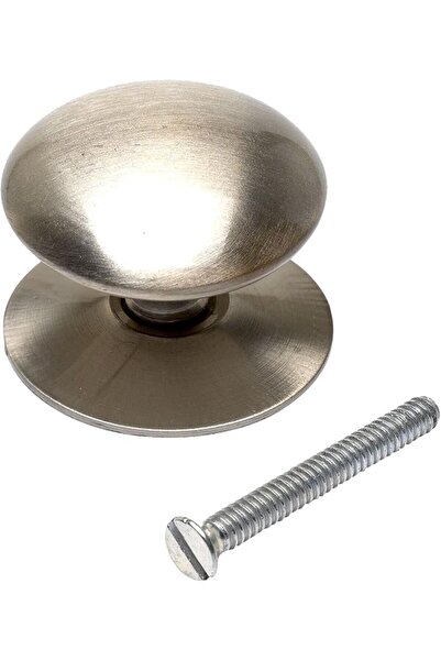 Merriway VICTORIAN DOOR KNOB SATIN SATIN NICKEL 25mm