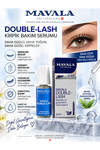 Mavala Double Lash 10 ml – Kirpikleri Beslemeye ve Güçlendirmeye Yardımcı Bak...