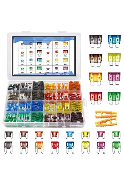 Generic مجموعة متنوعة من فيوزات السيارات، 282 قطعة - فيوزات سيارات من نوع الش...