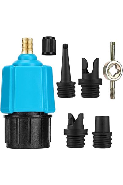 Generic 5-Piece,Universal Inflatable Pump Adapter Kit, Multi-Nozzle Set for S...