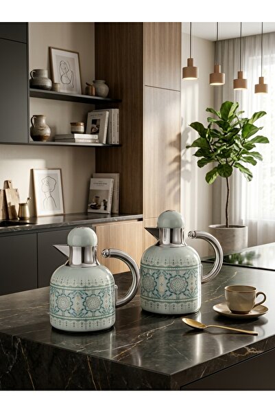 Generic Trams Steel Tea & Coffee Set 600ml +1L Luxury Modern Design for High-...