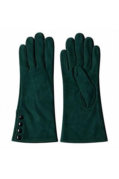 Deri Eldivenci Women's Leather Gloves''Venice'' |   Suede Petrol Green